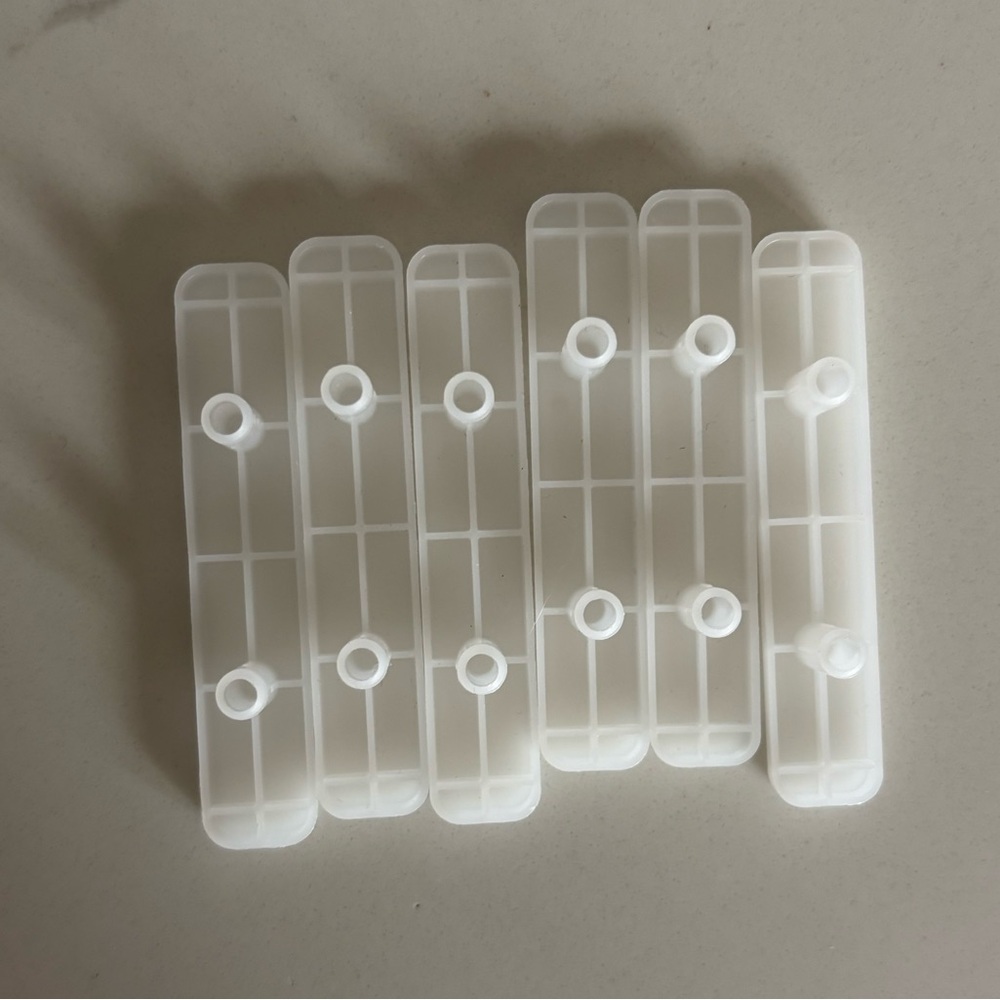 IKEA 153548 x6 White Plastic Feet MALM HEMNES BRIMNES